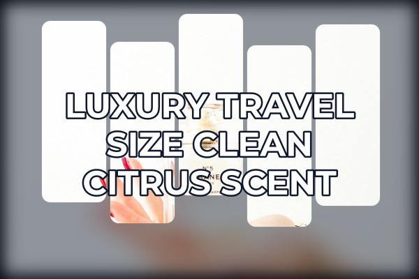 luxury travel size clean citrus scent