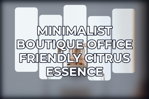 minimalist boutique office friendly citrus essence